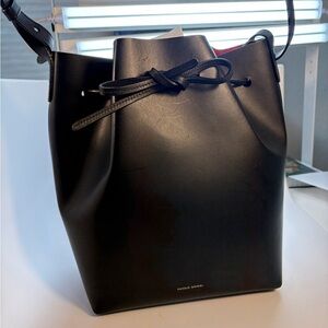 Mansur Gavriel Black Bucket Shoulder Bag